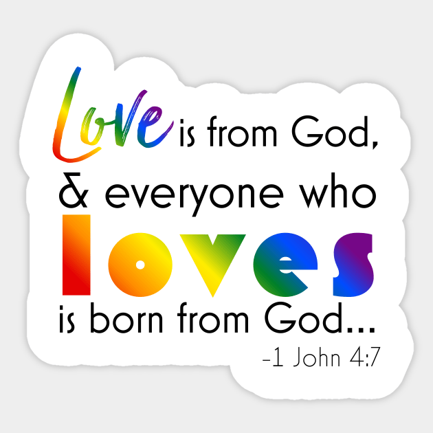 1 John 4:7 Sticker by Simplify With Leanne